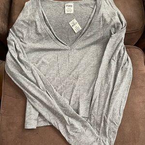 Pink open shoulder top